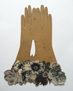 Jutterslabb - Handschoen bloem